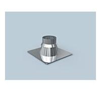 Bride pour toit plat Bertrams Polyline LAS 41FL15-80VA DN 80 / 125, 1930 -15 °, acier inoxydable