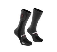 BERTSCHAT Chaussettes chauffantes fines Hiking Edition Elite - Rechargeable par USB, 3 niveaux de chauffage, télécommande, jusqu'à 10 h de temps de chauffage, pour randonnée, cyclisme, Raynaud