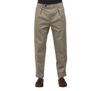 Berwich - Pantalon en coton stretch lavé avec jambe coupée - Homme - Pantalons - Beige - Taille: XL