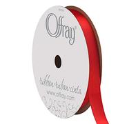 Berwick Offray 062036 Ruban de satin simple face Rouge 9,5 mm x 1,9 m