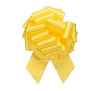 Berwick Offray The Perfect Nœud Flora-Satin 20,3 cm de diamètre x 20 Boucles, 2-1/5,1 cm de Large Ribbon-50 cm, Jaune