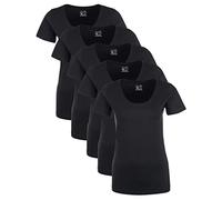 Berydale BD157 T-Shirt, Noir (Lot de 5), Femme