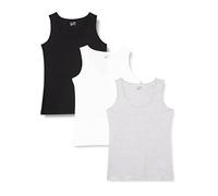 Berydale Débardeur sans manches, Femmes, Noir/Blanc/Gris (lot de 3), XL