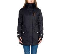 Berydale Parka fonctionnelle femme, imperméable et coupe-vent, respirante, version légère pour le printemps à l'automne, Noir - Sans doublure, XL