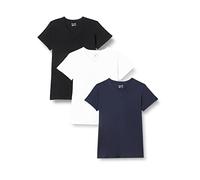 Berydale BD158 T-Shirt, Noir/Bleu foncé/Blanc (Lot de 3), Femme