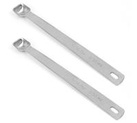 BERYLER Lot de 2 petites cuillères à mesurer individuelles en acier inoxydable de 0,3 ml