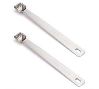 BERYLER Lot de 2 petites cuillères à mesurer individuelles en acier inoxydable de 0,6 ml