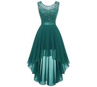 BeryLove Vokuhila Robe de cocktail élégante pour mariage, robe festive sans manches, robe de demoiselle d'honneur, XL