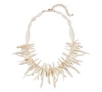 BERYOHZ Collier de perles et corail en acrylique libre d'esprit - Bijoux de vacances bohèmes réglables pour femmes, Acrylique, Pas de gemme