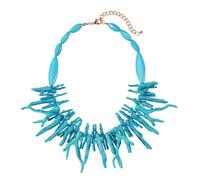 BERYOHZ Collier de perles et corail en acrylique libre d'esprit - Bijoux de vacances bohèmes réglables pour femmes, Acrylique, Pas de gemme