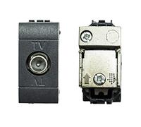 BES 22548 Module Compatible Living, Prise Antenne TV, Type M, Noir