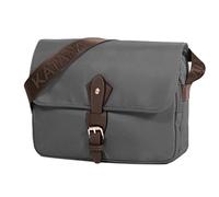Besace Katana Nylon Garni Croûte De Cuir De Vachette K 29301