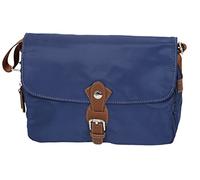 Besace Katana Nylon Garni Croûte De Cuir De Vachette K 29301