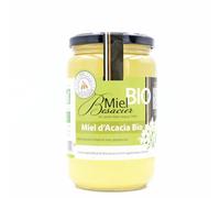 BESACIER - Miel d'Acacia Bio MIEL | Savoureux et onctueux | Parfait pour le petit déjeuner | le pot d'1kg | LOT DE 2