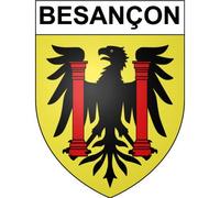 Besançon 25 ville Stickers blason autocollant adhésif - Taille : 4 cm