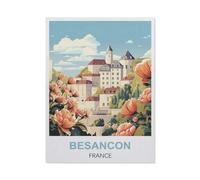 Besançon, France,Puzzle pour Adultes 1000 Pièces en Bois Puzzles Jeu Cadeau Accueil Décoratif Mots Croisés(75x50cm)-EL77