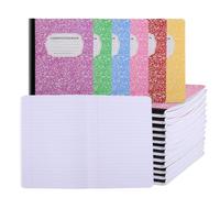 BESARME 24 Pack Composition Notebook Bulk for School, 9-3/4 x 7-1/2" College Ruled Notebook Colorful Marble Notebooks for School Class Notes Homework Office