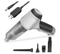 BesBet Aspirateur Souffleur sans Fil, Gonflez Et Aspirez Rapidement Mini Souffleur Rechargeable sans Fil Mini Souffleur, pour Gonfler Et Aspirer Les Sacs,White