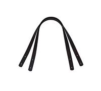 besbomig 2 Pièces Bandoulières en PU Anse Poignées de Sac à Main de 60cm Couleur Unie Sangle avec Rivet Accessoire pour Sac à Main Portefeuille,Noir