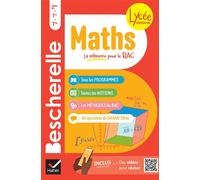 Bescherelle lycée - Maths 2de, 1re, Tle Nouveau bac Tous les programmes de maths au lycée - Anthony Amalric - Hatier - cartonné - Scolaire / Universitaire