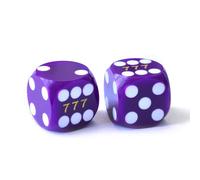 Bescon - Dés de précision professionnels colorés et solides, coins ronds, 14,3 mm, couleurs unies - Dés de backgammon de précision de 14,3 mm (violet uni)