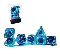 Bescon Jeu de 7 dés RPG Œil de dragon polyédrique, œil de dragon