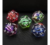 Bescon's Polyhedral Dragon Eye 20 Sides Dice 5pcs Set, Standard Size of 20MM