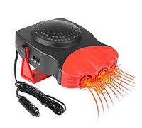 beseloa Chauffage de Voiture, Portable 12V Dégivreur de Voiture à Réchauffeur Rapide 90° à 360° Réglable avec Purification de l'air et Allume-Cigare pour Tous Les VéHicules Chauffage pour Voiture