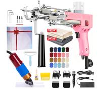 BESGEER Rug Tufting Gun Set with Trimmer, Tufting Machine Cut Pile and Loop Pile Start Kit, Pistolet Tufting,Pistolet Touffeter, Kit Pistolet à Touffeter avec Tondeuse