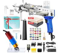 BESGEER Rug Tufting Gun Set with Trimmer, Tufting Machine Cut Pile and Loop Pile Start Kit, Pistolet Tufting,Pistolet Touffeter, Kit Pistolet à Touffeter avec Tondeuse