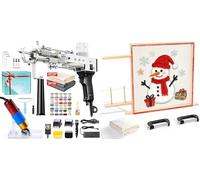 BESGEER Tufting Gun with Trimmer, Tufting Machine Cut Pile and Loop Pile Start Kit, Pistolet Tufting, 29,5" x 29,5" Cadre de Tapisserie, Pistolet Touffeter, Kit Pistolet à Touffeter avec Tondeuse