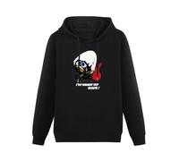 Besiege Calimero Hoodies Pullover Hoody Black Sweatershirt XXL