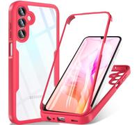 BESINPO Coque pour Samsung Galaxy A15, Samsung Galaxy A15 5g/4g Coque avec Protection D'écran, 360 integrale Antichoc Anti-Rayures écran Protection Etui Housse pour Samsung A15 -Rot