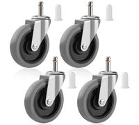 Besitu Rubbermaid Lot de 4 roulettes pivotantes de 10,2 cm de diamètre pour chariot utilitaire Rubbermaid Mop Bucket Shop Vac Weber Grills