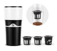 Besmall Machine à café pour Over - Machine à café - Filtre à café - Machine à café goutte manuelle avec tasse à capsule filtrante, K-Cup pour les voyages, le camping