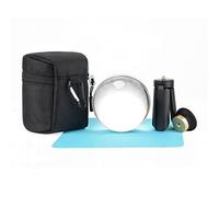 Besnfoto Boule de cristal pour photographie - 80 mm - K9 - Lentille transparente - Avec mini trépied - Support décoratif en verre - Avec housse rembourrée antichoc