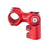 BESNIN Potence de Vélo Réglable 0-90 Degrés Potence VTT 31.8/25.4x60/80/90/93/100mm Potence Vélo Route Tige de Guidon de Vélo de Montagne pour VTT, BMX (Rouge 31,8×60mm)