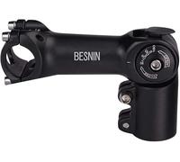 BESNIN Potence de Vélo Réglable 0-90 Degrés Potence VTT 31.8/25.4x60/80/90/93/100mm Potence Vélo Route Tige de Guidon de Vélo de Montagne pour VTT, BMX (31,8×93mm)