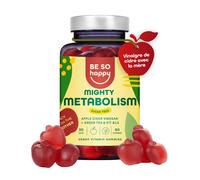 BeSoHappy® Apple Cider Gummies Sans Sucre 60 Gummies pour 30 Jours Vinaigre de Cidre Pomme Keto Gummies Apple Cider Vinegar