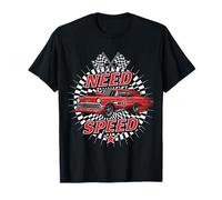 Besoin d'une Voiture de Course à Grande Vitesse avec Drapeaux à damiers T-Shirt