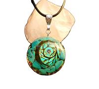 Besorgone Collier pendentif orgonite pour énergie positive Turquoise Chakra avec pierres précieuses de guérison en cristal Pendentifs Orgone, bijoux pour amoureux, cadeau