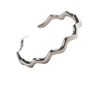 BESPORTBLE 1 Bague Fine En Forme De Vague Pour Femme Anneau Ouvert Anneaux Empilables Anneau Fin Tendance Élégant Tendance Pour Doigt Féminin