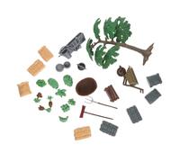BESPORTBLE 1 boîte Miniature Table Farmhouse Model Micro Farm Scene Toy for Creative Home and Office Decor Handcart Accessory Couleur Couleur