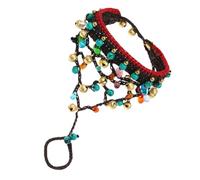 BESPORTBLE 1 Bracelet En Perles Pour Femmes Bracelets Pour Adolescentes Bracelets En Or Tressés Épais Réglables Cloches En Cuivre