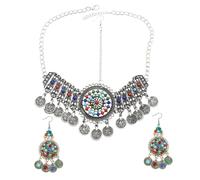 BESPORTBLE 1 Ensemble Boucles d'oreilles rétro hair charms hair toppers wedding decorations invité de mariage pour les femmes coiffes femme chaîne de femmes chaîne unique alliage Silver