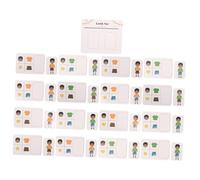 BESPORTBLE 1 Ensemble Cartes Éducatives Montessori pour Garçon Fille Jeu de Recherche pour Développer Les Compétences Observation Pensée Critique Jeu Interactif pour Parents et Garçon Fille