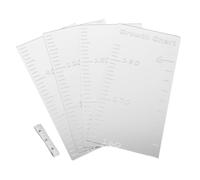 BESPORTBLE 1 Ensemble D'autocollants De Hauteur Élégants, Autocollants De Miroir, Autocollant Mural En Acrylique, Règle De Miroir, Autocollants De Miroir, Règle De Croissance En