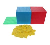 BESPORTBLE 1 Ensemble de matériel de mathématiques Scolaires - Cubes de comptage de Base dix - Matériel de Manipulation mathématique pour Enseignants et Enfants - Blocs de Valeur positionnelle