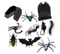 BESPORTBLE 1 Ensemble Décoration Miniature Halloween Sépulcre et Animaux Accessoires pour Maison de Poupée et Décorations de Fête Halloween