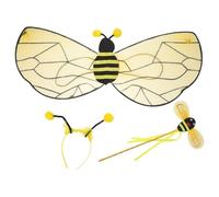 BESPORTBLE 1 Ensemble Déguisement d'abeille pour Halloween : Serre-tête, et ailes de bourdon pour enfants. Déguisement d'abeille à miel, tenue de cosplay, costume d'insecte pour une fête sur le